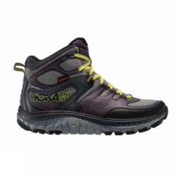 Hoka One One Mens Tor Tech Mid WP Shoe Grey / Acid